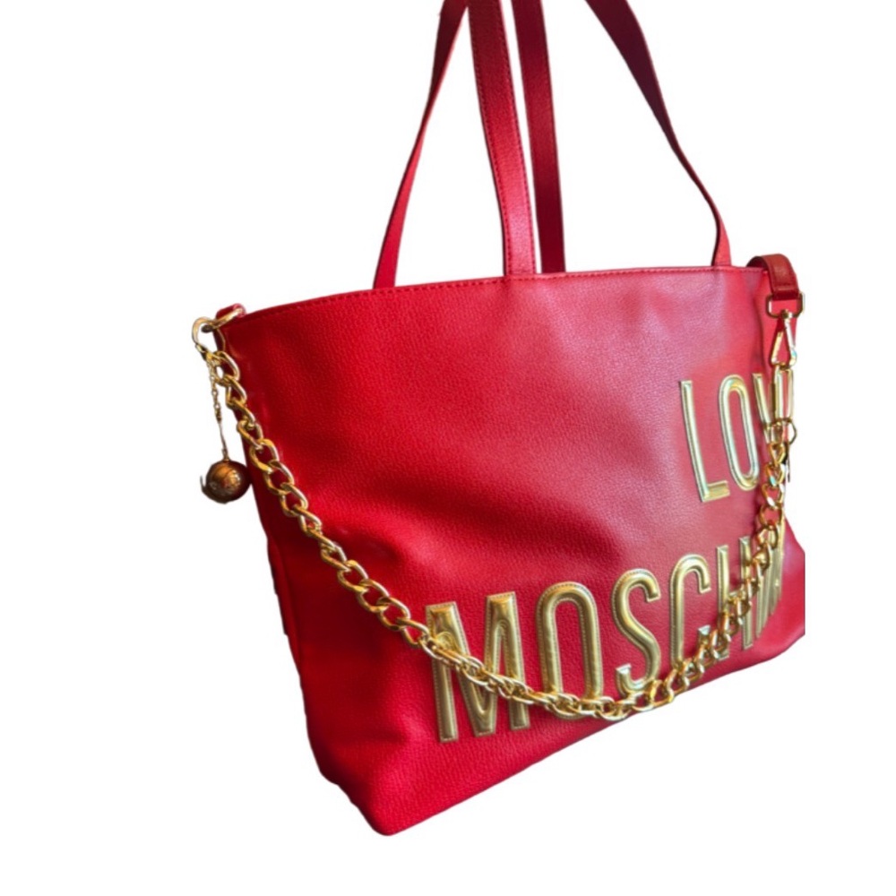 Love Moschino Red Leather Tote - Picture 3 of 11